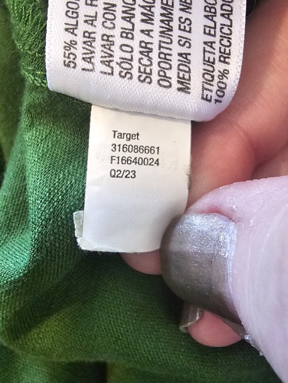 Knox Rose Women's 3/4 Sleeve Green Floral Embroidered Top Size M - Picture 13 of 13